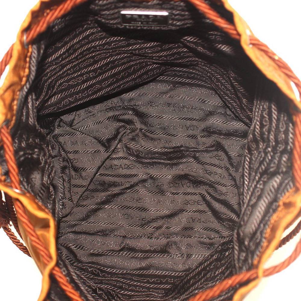 Prada Drawstring Shoulder Bag Nylon Brown - image 7